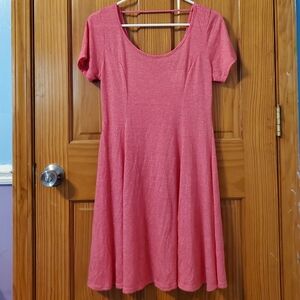 Hot pink Aiden Y t-shirt dress
